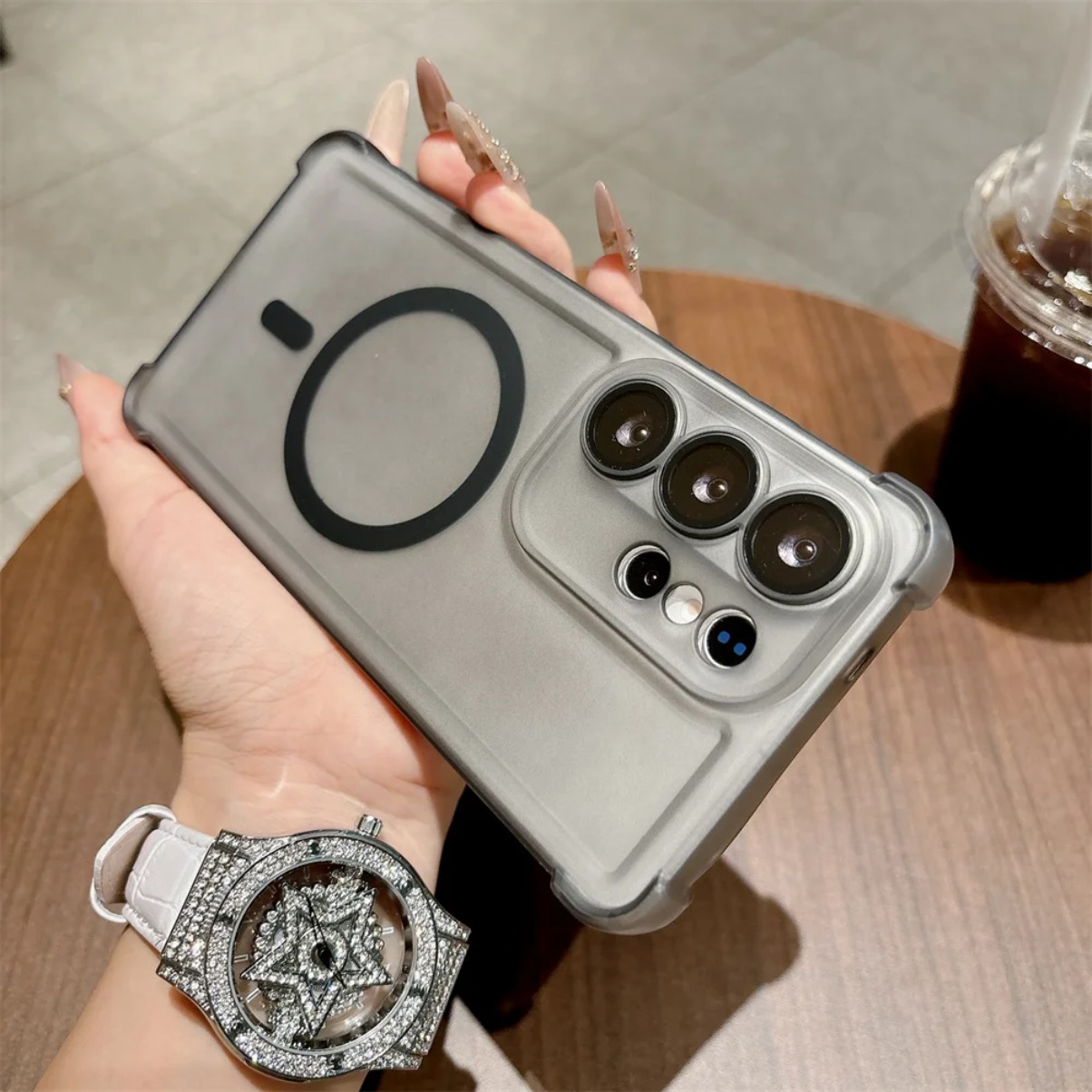 Matte Frosted Case - Matte Translucent Frosted Shockproof Magnetic Phone