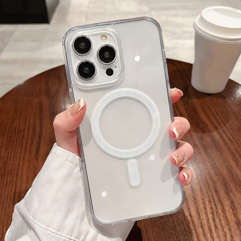 Phone Cases Quality - Magnetic Transparent Wireless Charging Case For