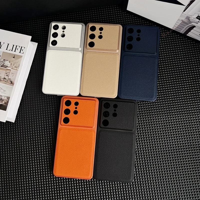 Matte Frosted Case - Matte phone case with leather texture,