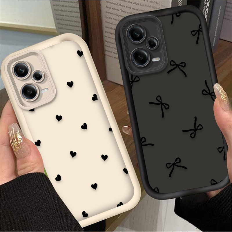 Phone Cases Iphone 11 - Black Love Heart Bowknot Phone Case