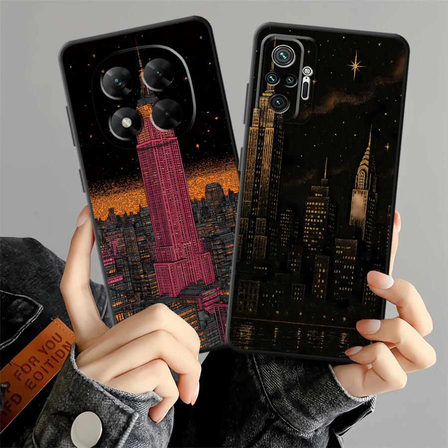 Retro NYC Skyline Art Print Ph - Phone Cases Nyc incelemesi ve fiyatı