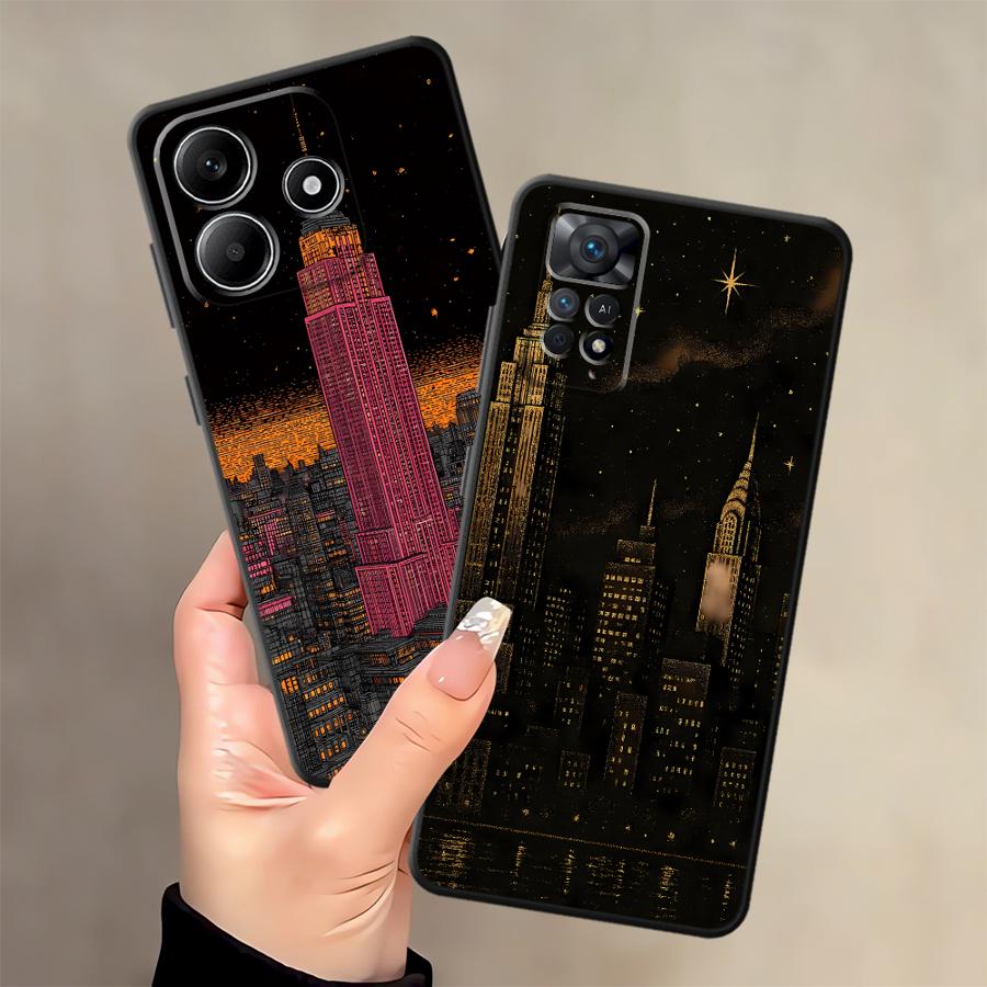 Retro NYC Skyline Art Print Ph - Phone Cases Nyc incelemesi ve fiyatı