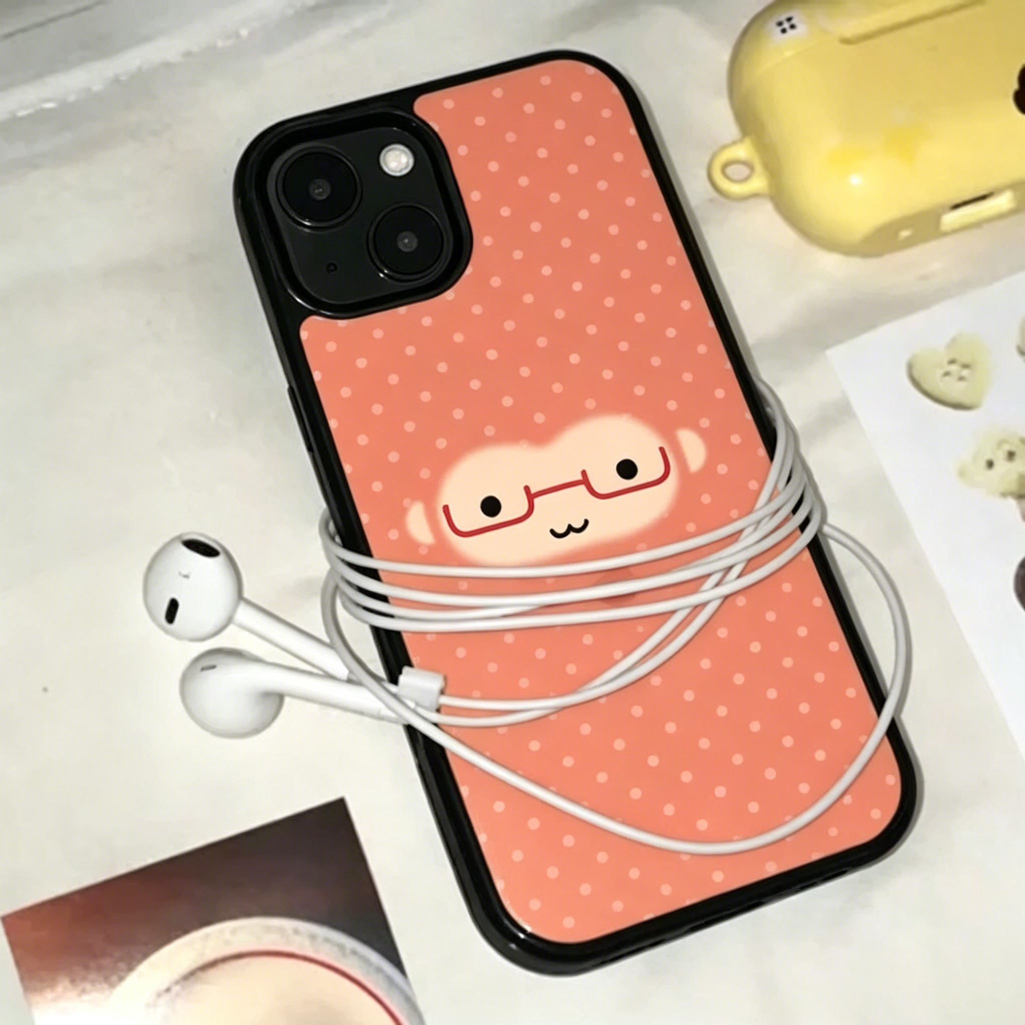 Korean Ins Cute Orange Polka D - Phone Cases Otterbox incelemesi ve fiyatı
