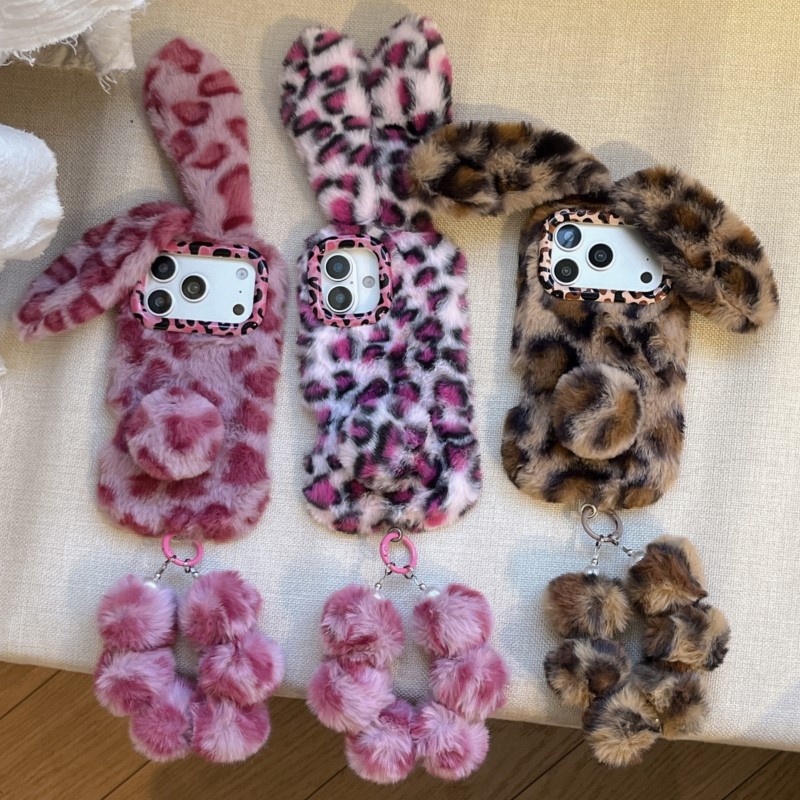 3D Leopard print Rabbit Plush  - Phone Cases Europe incelemesi ve fiyatı