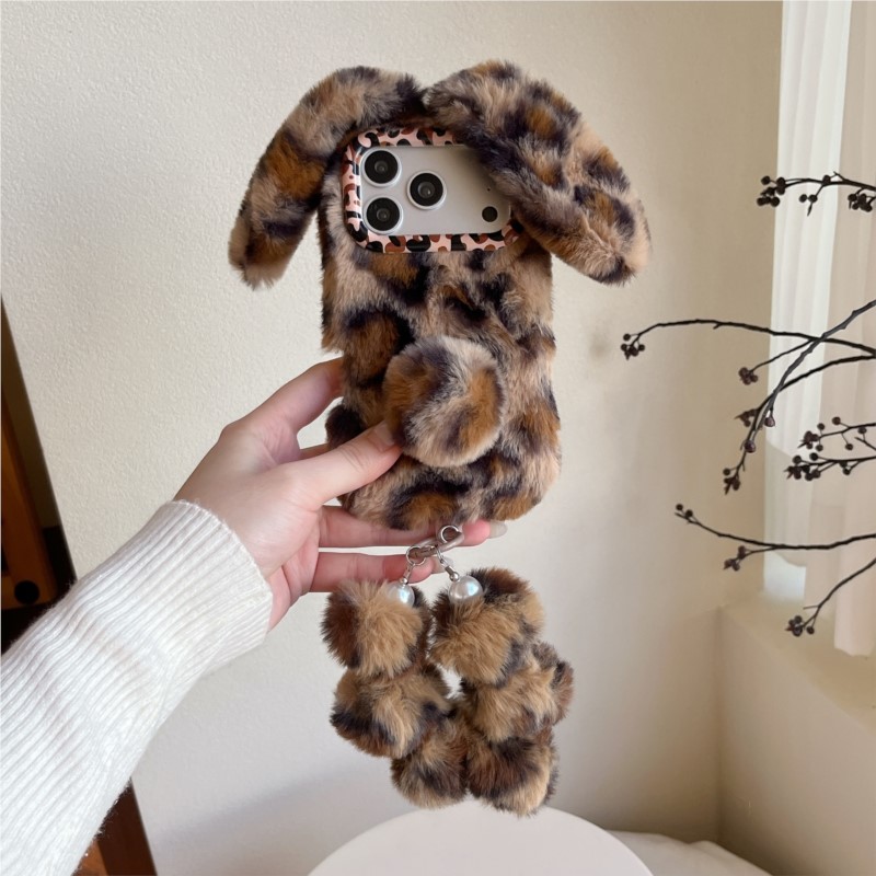 3D Leopard print Rabbit Plush  - Phone Cases Europe incelemesi ve fiyatı