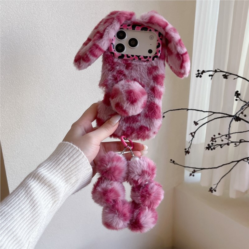 3D Leopard print Rabbit Plush  - Phone Cases Europe incelemesi ve fiyatı