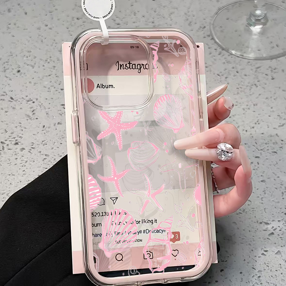 Summer Pink Seashell Clear Pho - Phone Cases Otterbox incelemesi ve fiyatı