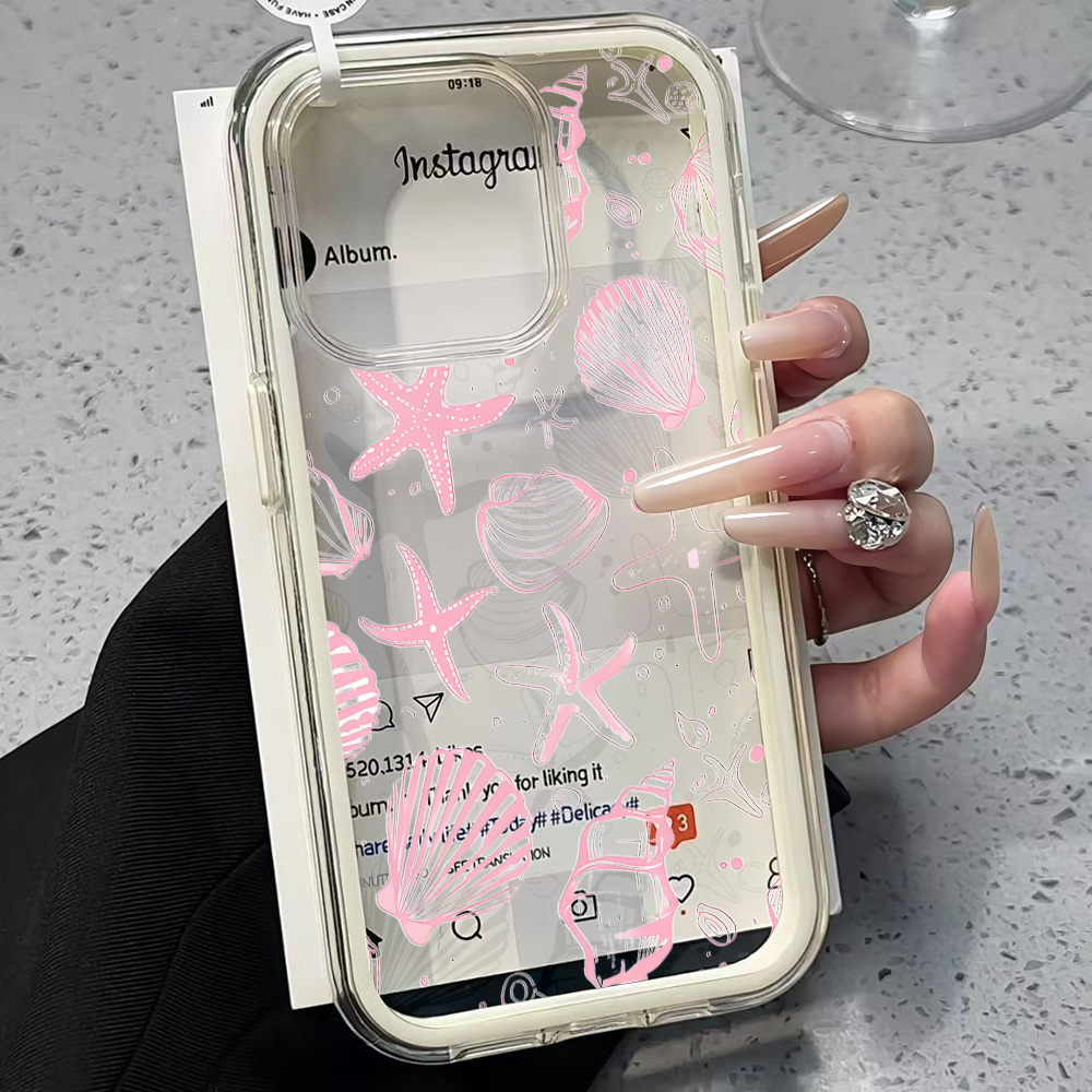 Summer Pink Seashell Clear Pho - Phone Cases Otterbox incelemesi ve fiyatı