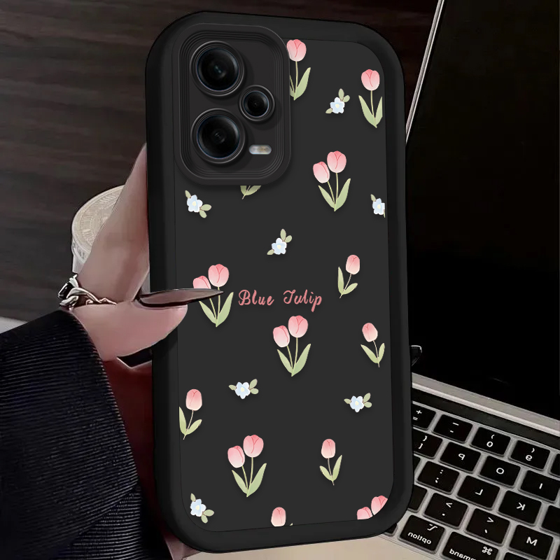Retro Tulip Flower Phone Case  - Phone Cases Iphone 11 incelemesi ve fiyatı