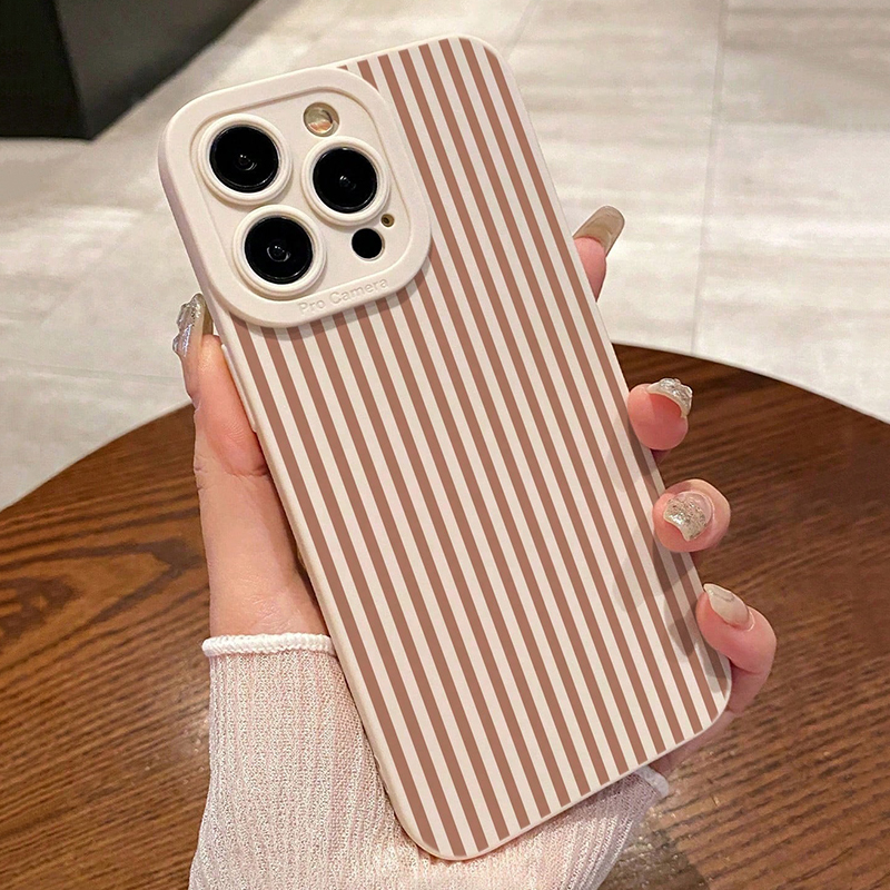Pink Striped Painted Anti-Drop - Phone Cases Iphone 11 incelemesi ve fiyatı