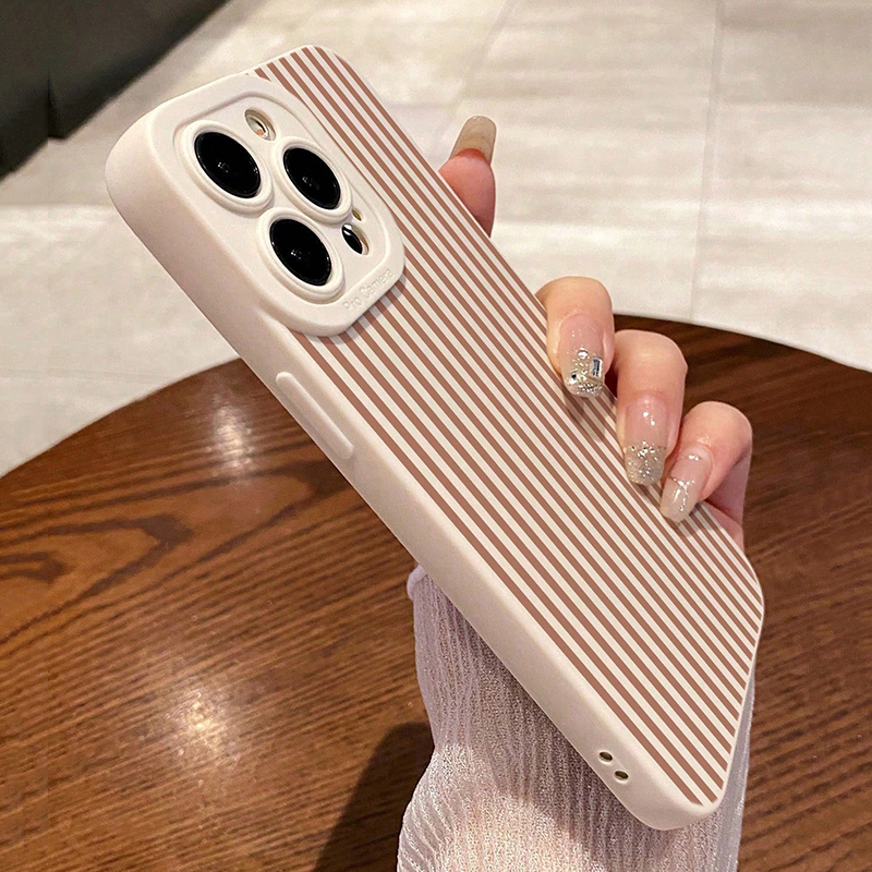 Pink Striped Painted Anti-Drop - Phone Cases Iphone 11 incelemesi ve fiyatı