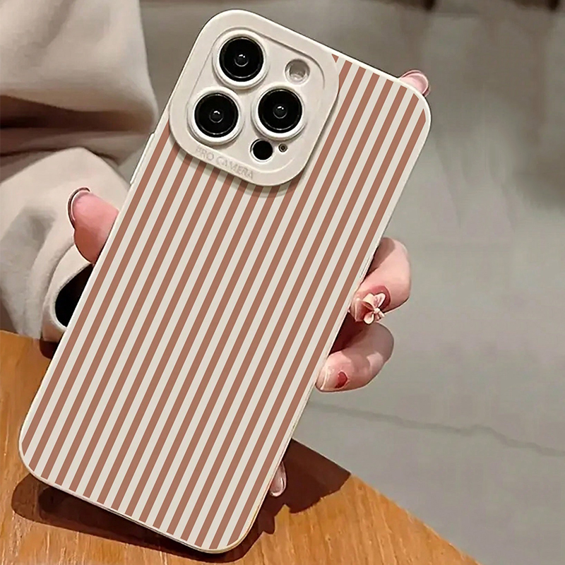 Pink Striped Painted Anti-Drop - Phone Cases Iphone 11 incelemesi ve fiyatı